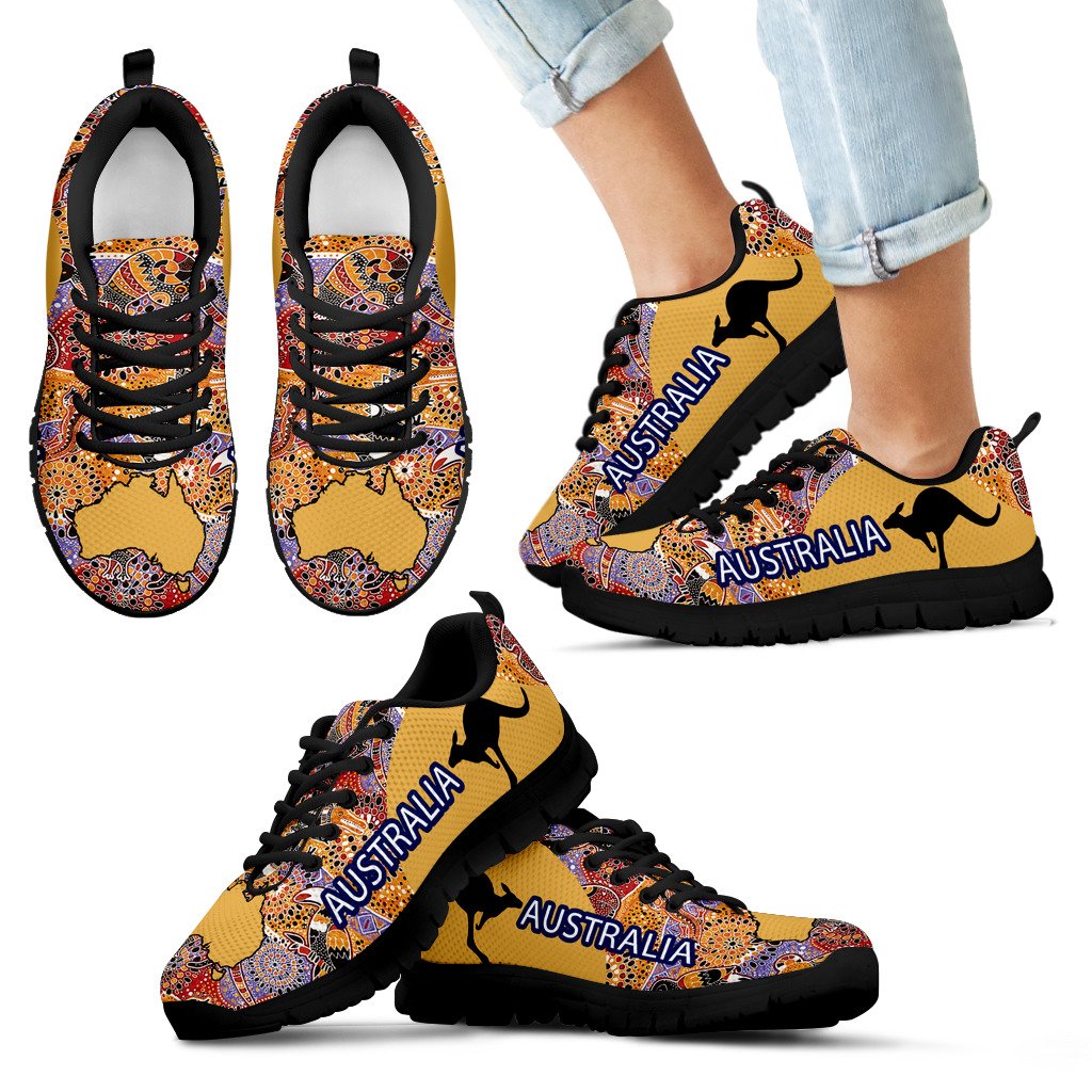 aboriginal-sneakers-australian-map-kangaroo-symbol-koala-kookaburra-patterns
