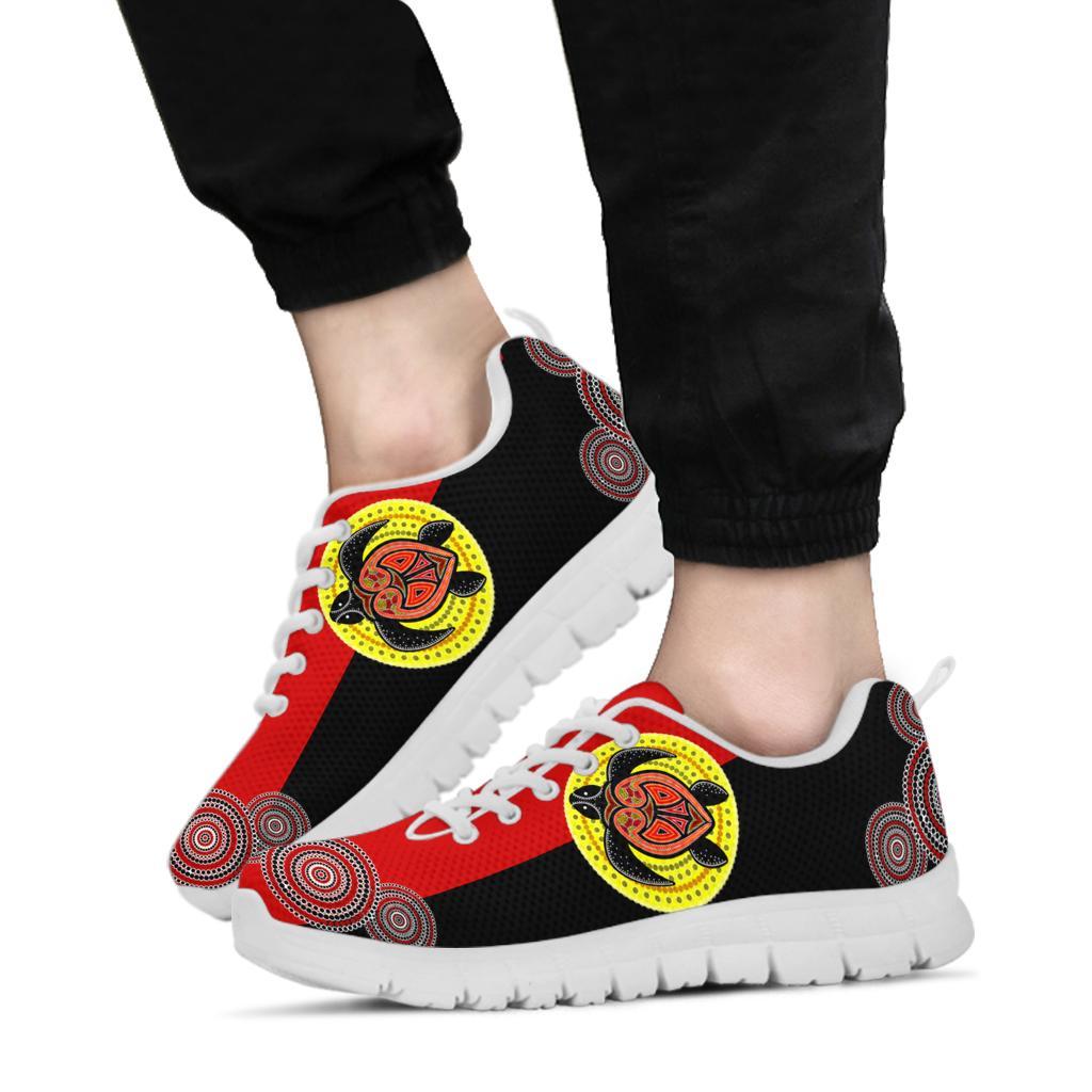 aboriginal-sneakers-turtle-patterns-circle-dot-painting