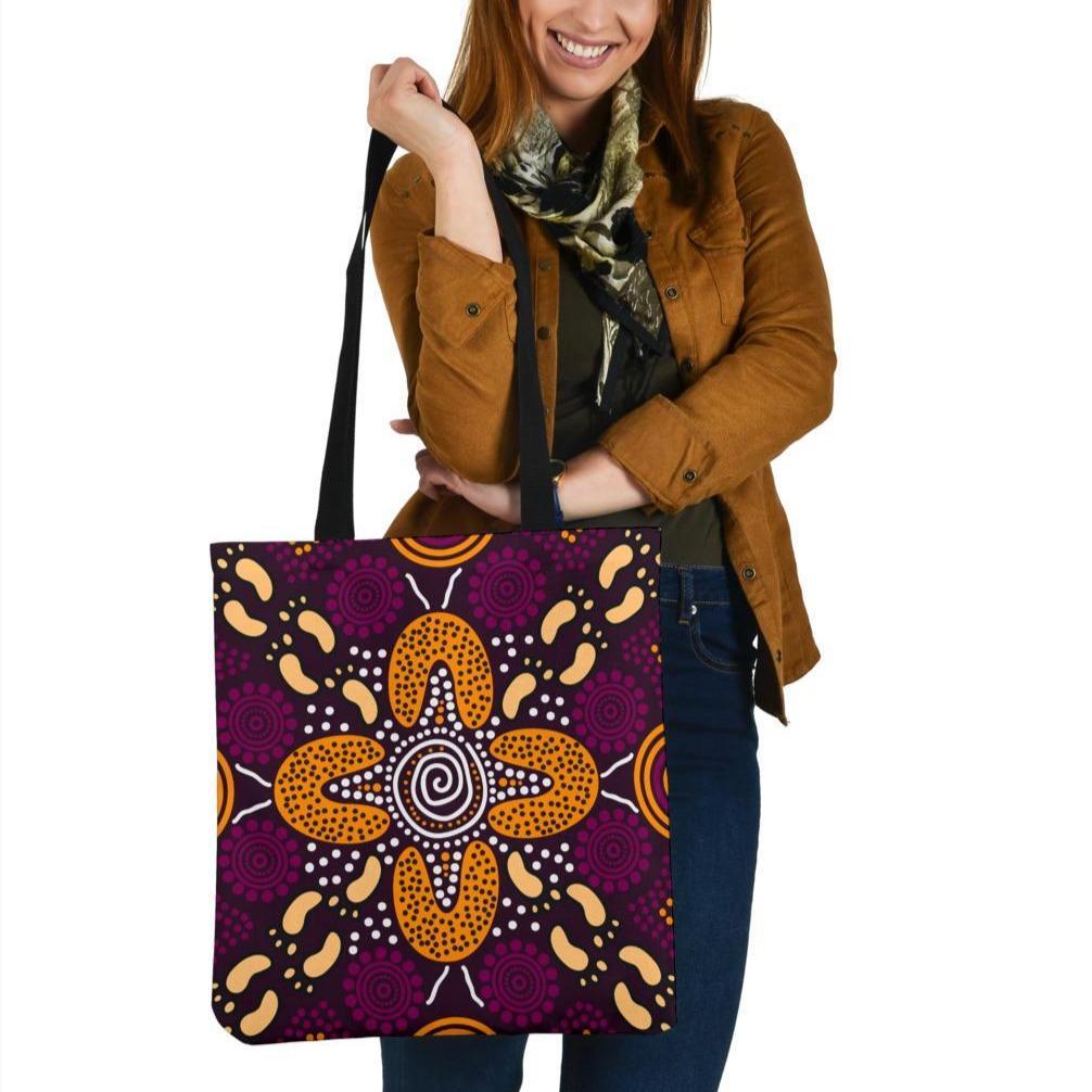 aboriginal-tote-bags-flowers-dot-panting-art