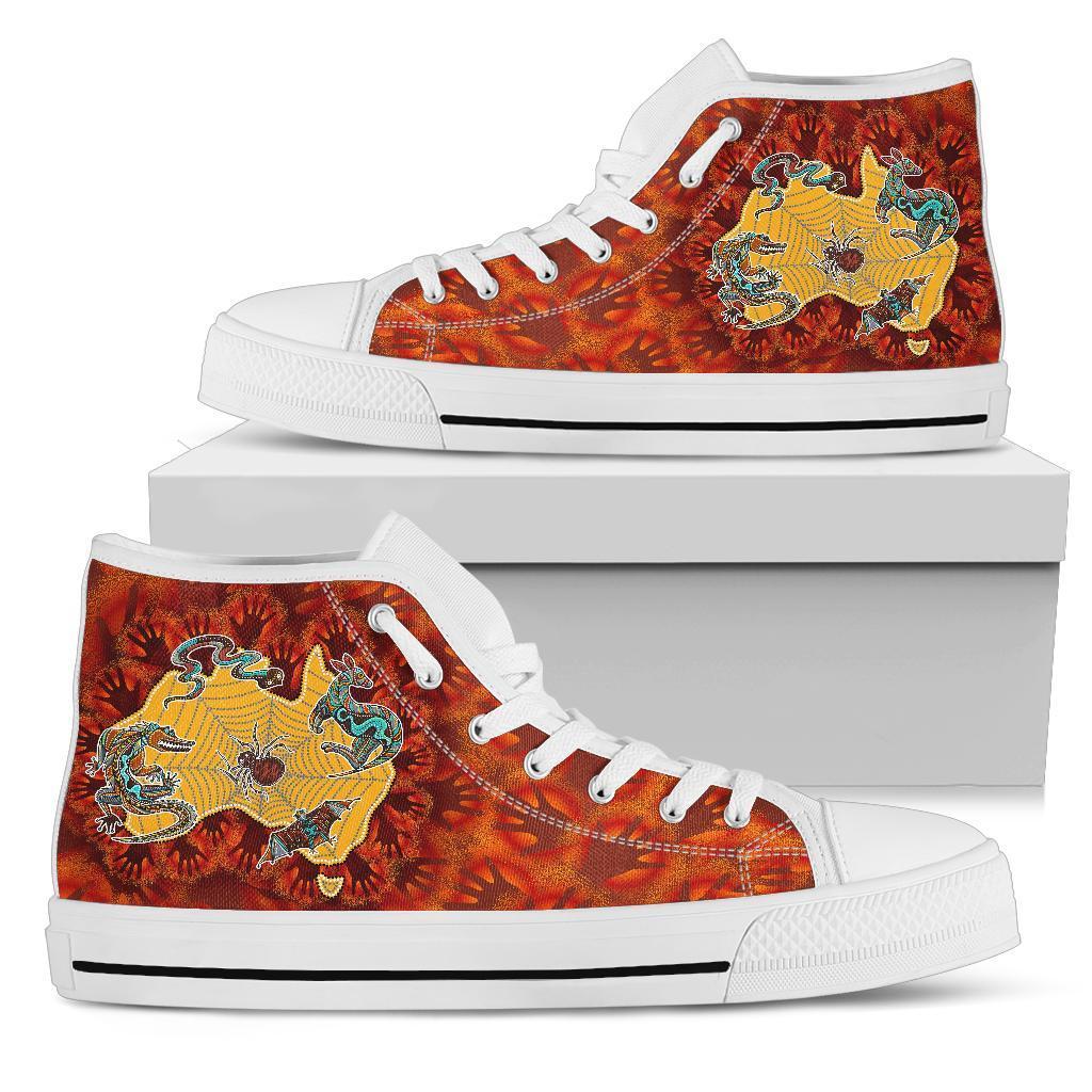 aboriginal-high-top-shoe-australia-map-hand-patterns-spider-web