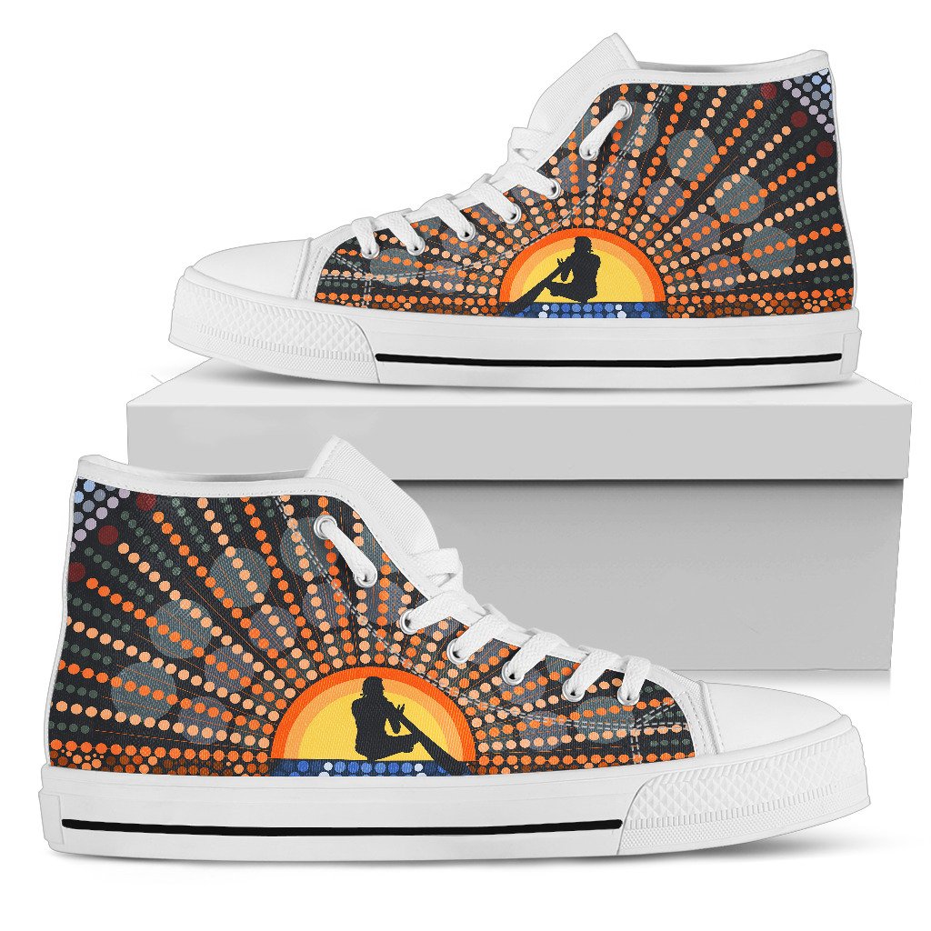 canvas-shoes-didgeridoo-australia-shoes-aboriginal-dot-painting-high-top