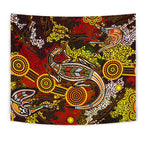 aboriginal-tapestry-kangaroo-and-lizard-dot-painting-art