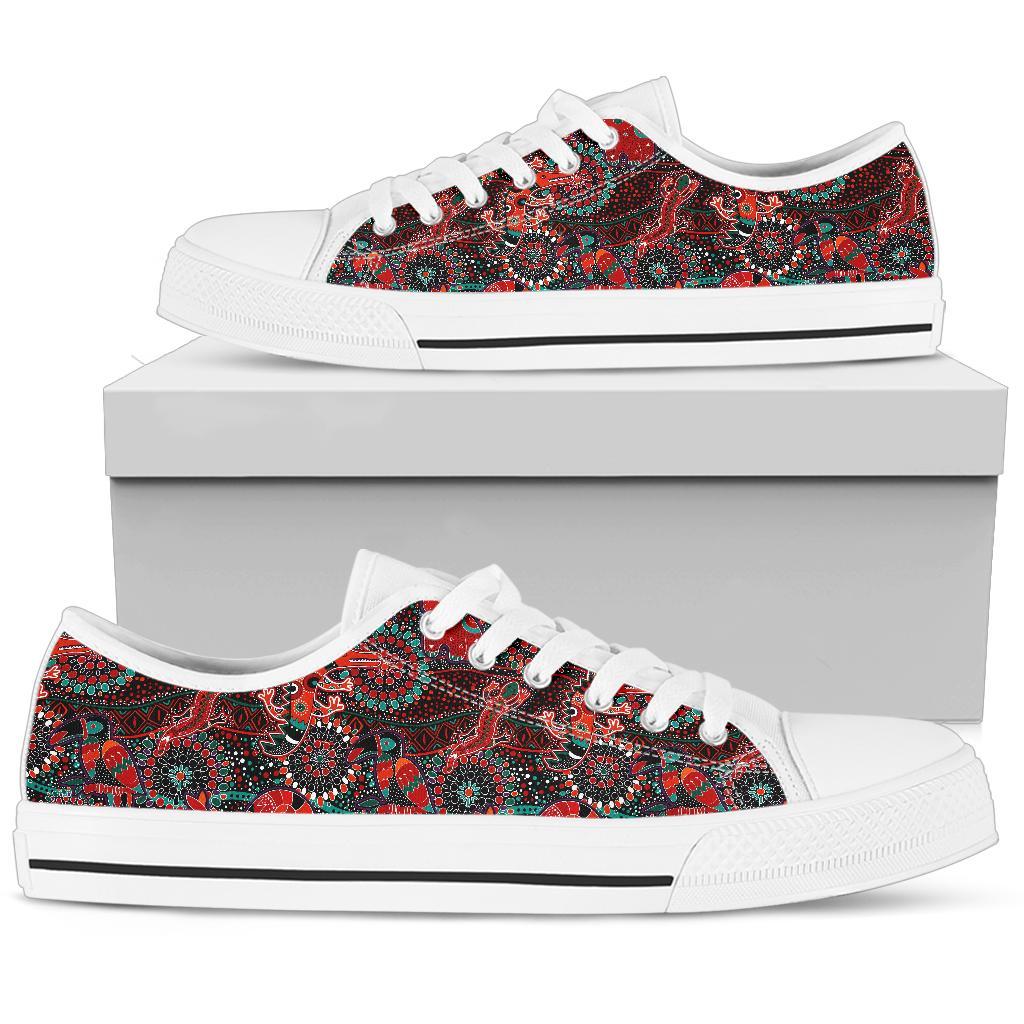 low-top-shoes-aboriginal-animal-dot-acrylic-paint