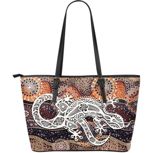 aboriginal-leather-tote-bag-australian-lizard-dot-painting-bag