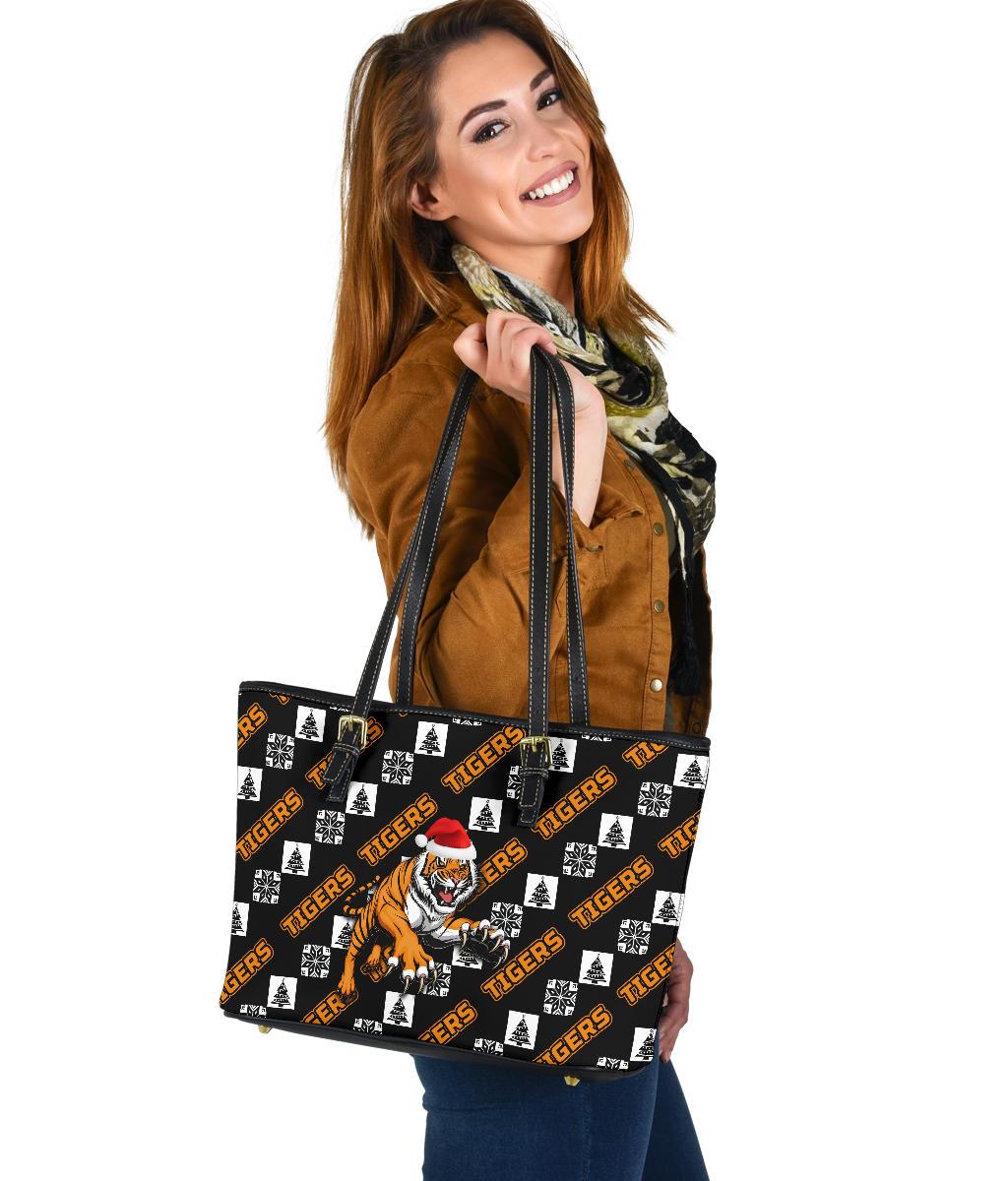 wests-christmas-small-leather-tote-tigers-fancy
