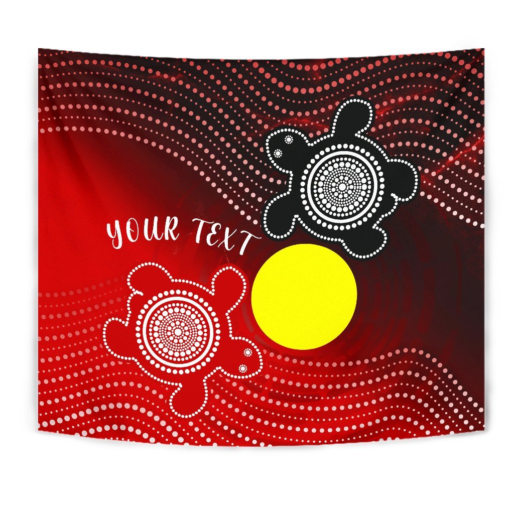custom-aboriginal-tapestry-indigenous-circle-dot-painting-style
