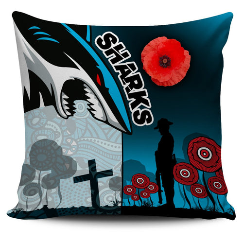 sharks-pillow-cover-cronulla-anzac-day