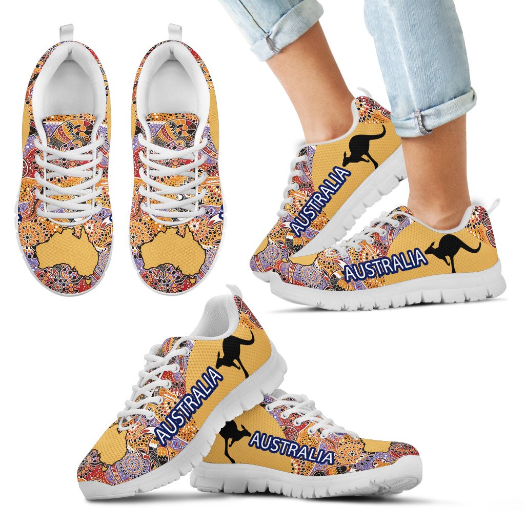 aboriginal-sneakers-australian-map-kangaroo-symbol-koala-kookaburra-patterns
