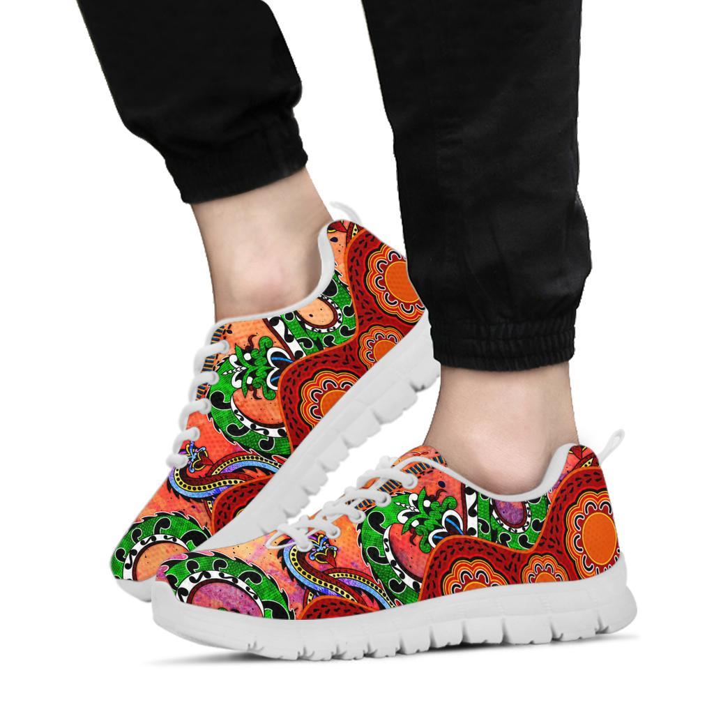 aboriginal-sneakers-aussie-indigenous-patterns-orange