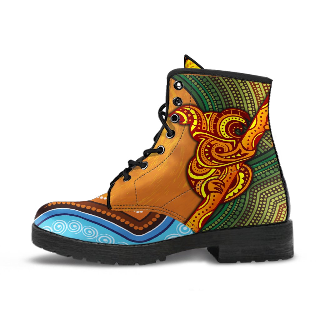 leather-boots-australian-aboriginal-dot-painting-koala