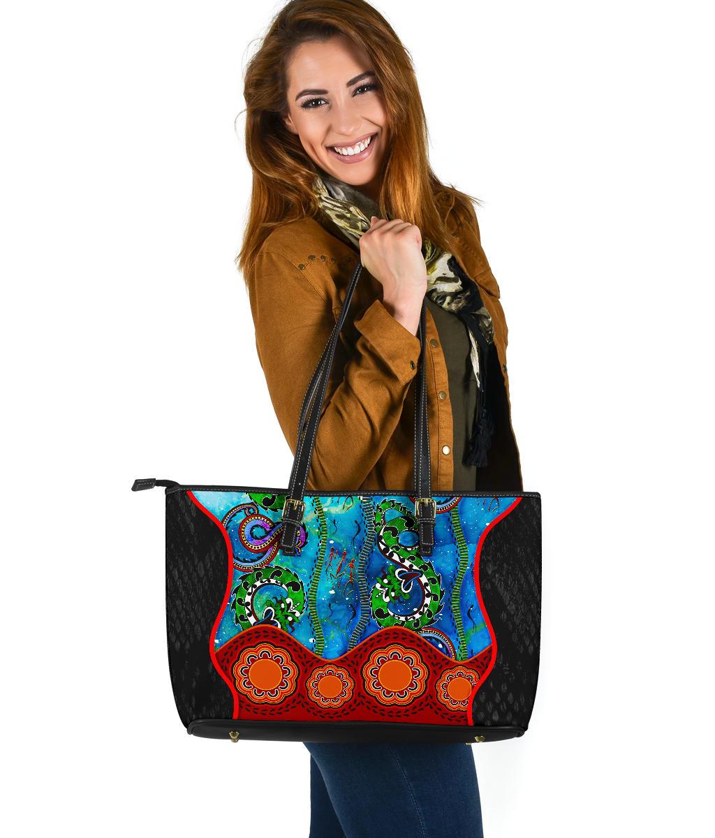 aboriginal-large-leather-tote-bag-aussie-indigenous-patterns-blue