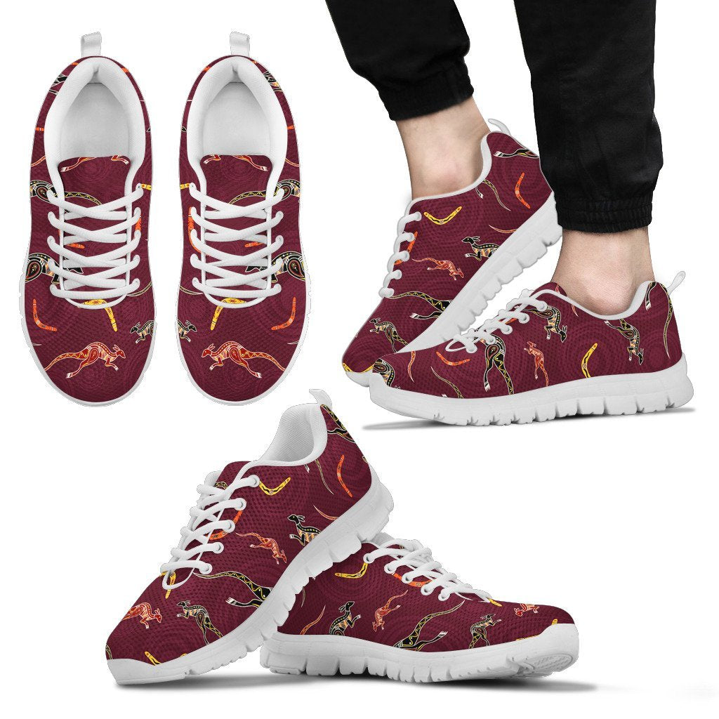 aboriginal-sneakers-kangaroo-patterns-boomerang
