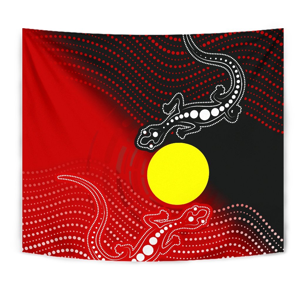 aboriginal-tapestry-two-indigenous-lizard
