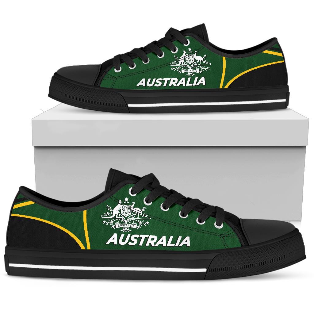 low-top-shoes-australian-coat-of-arms-shoes-green