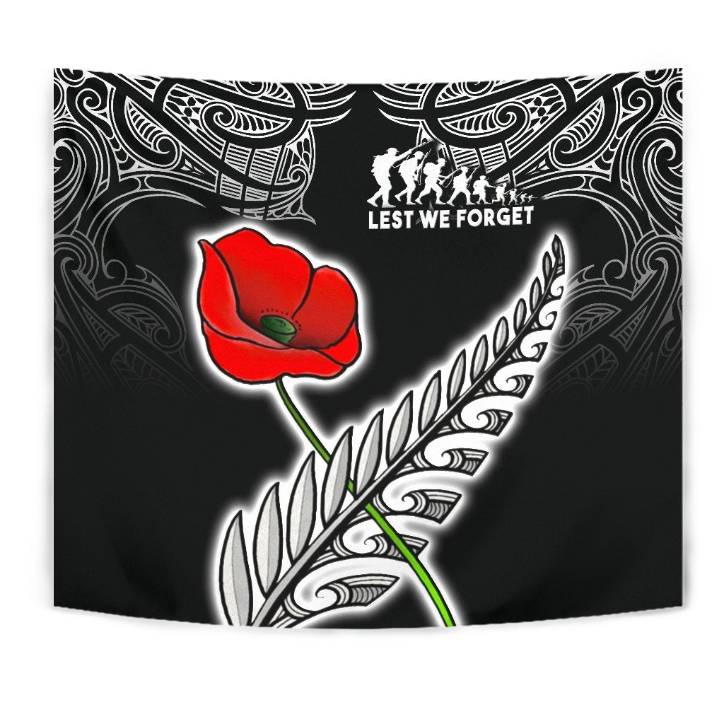 anzac-australia-and-new-zealand-tapestry-poppy-fern-lest-we-forget