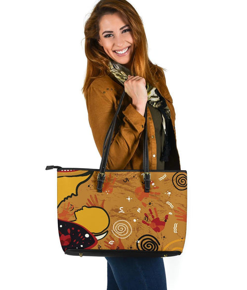 leather-tote-bag-mother-and-son-hand-art