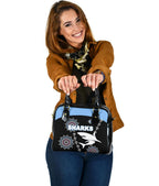 Cronulla Shoulder Handbag Sharks Simple Indigenous - Black - Vibe Hoodie