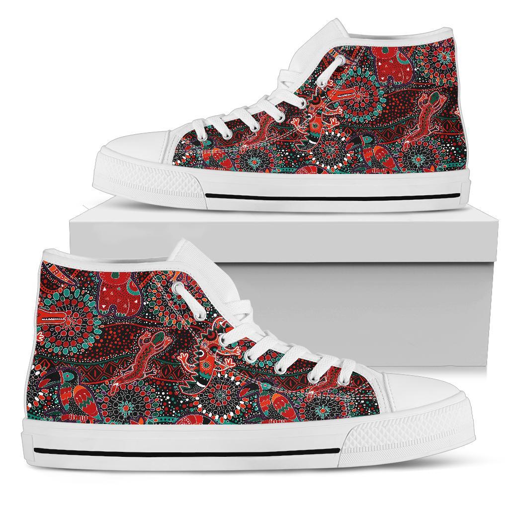 high-top-shoes-aboriginal-animal-dot-acrylic-paint