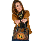 Shoulder Handbag - Aboriginal Bag Dot Painting - Vibe Hoodie