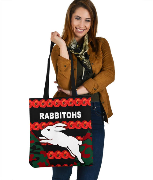 south-sydney-rabbitohs-tote-bag-anzac-day-poppy-flower-vibes