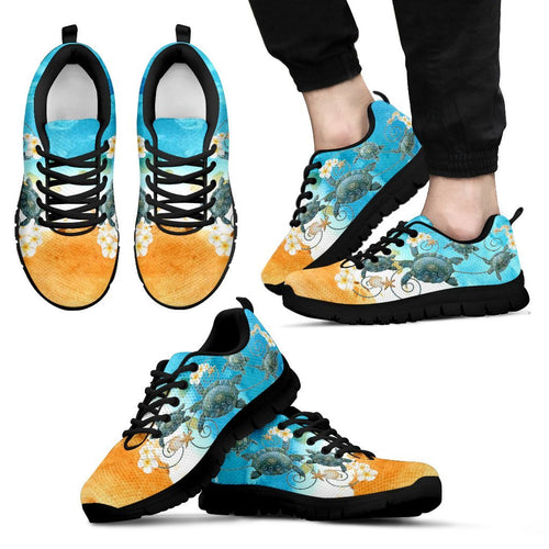 turtle-with-plumeria-on-beach-mens-womens-sneakers-shoes