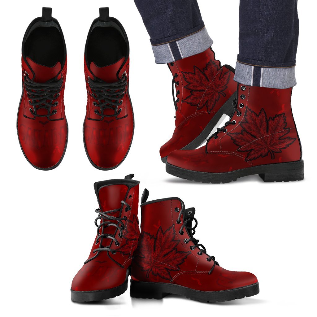 canada-maple-leaf-special-leather-boots