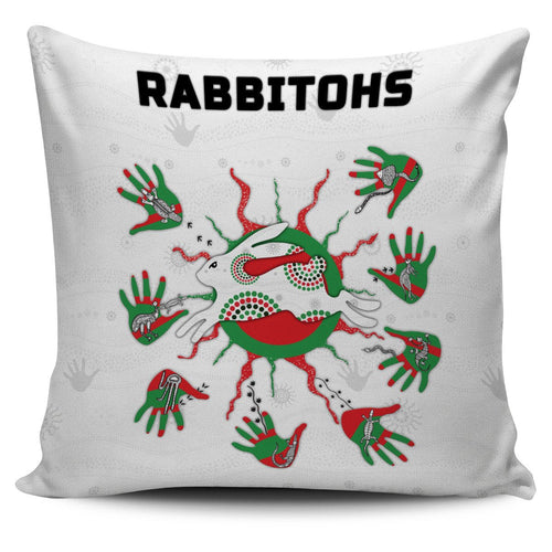 rabbitohs-indigenous-pillow-cover-animals-aboriginal