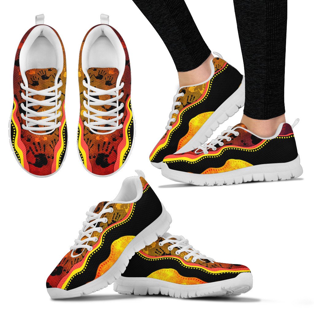 aboriginal-sneakers-hand-rock-art-indigenous-golden-style