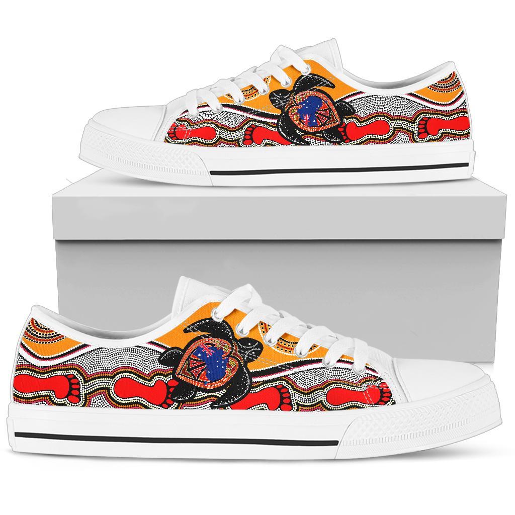 canvas-shoes-aboriginal-patterns-shoes-turtle-low-top