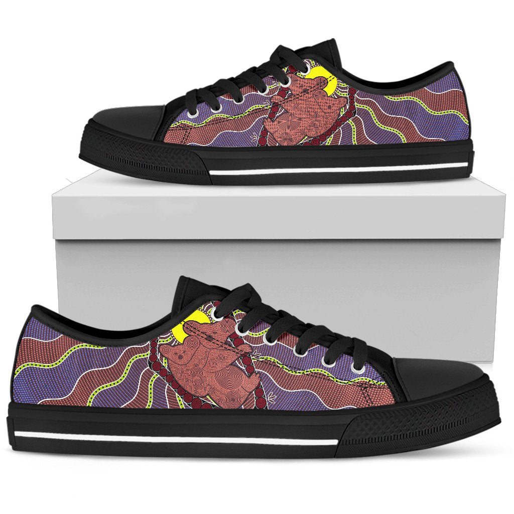 canvas-shoes-koala-shoes-aboriginal-patterns-family-low-top