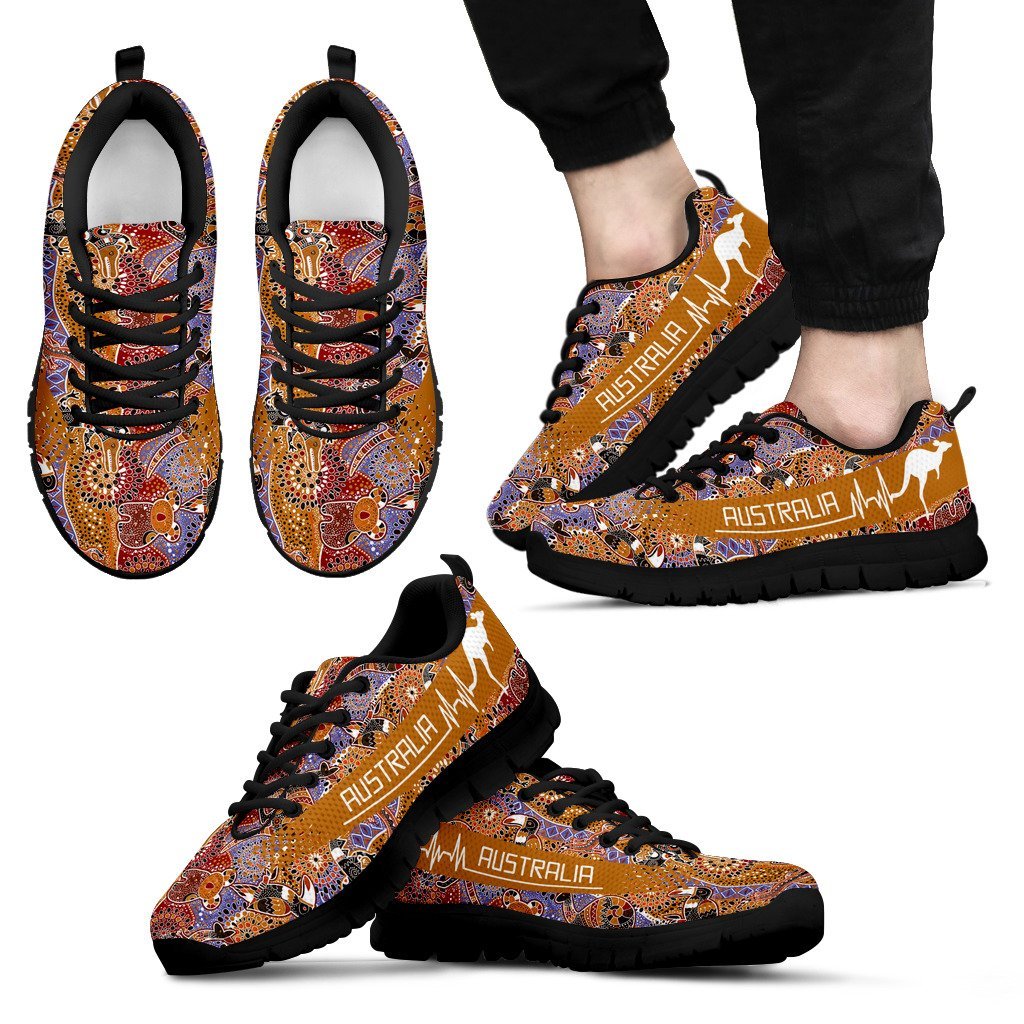 aboriginal-sneakers-kangaroo-heartbeat-koala-kookaburra-patterns