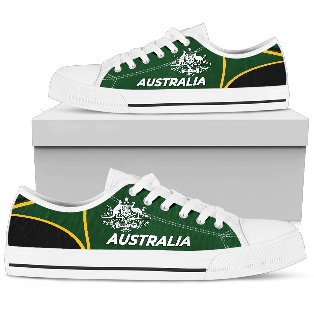 low-top-shoes-australian-coat-of-arms-shoes-green