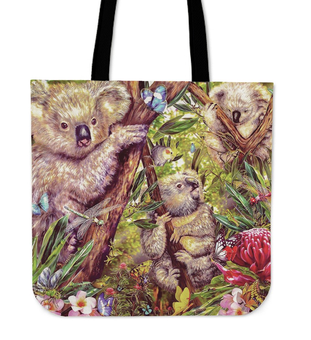 koala-tote-bag-3d-koala-with-waratah-flower-bag
