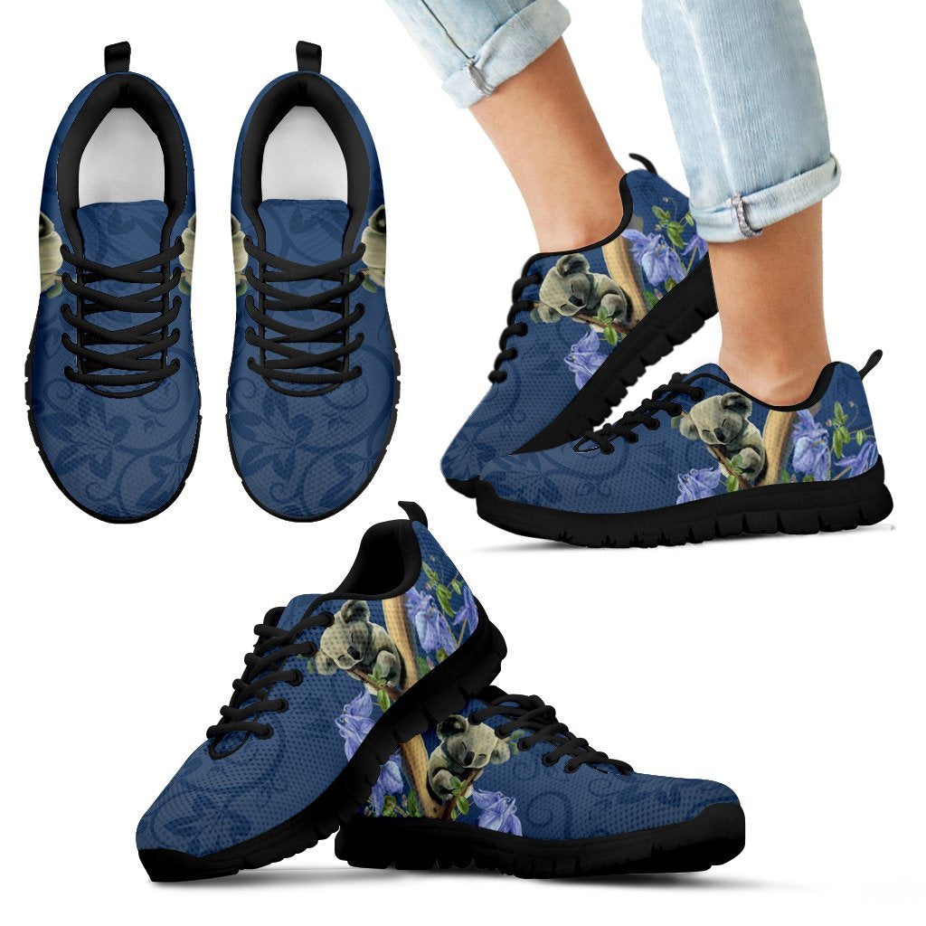 sneakers-koala-sleep-shoes-bluebell-flower-patterns-unisex