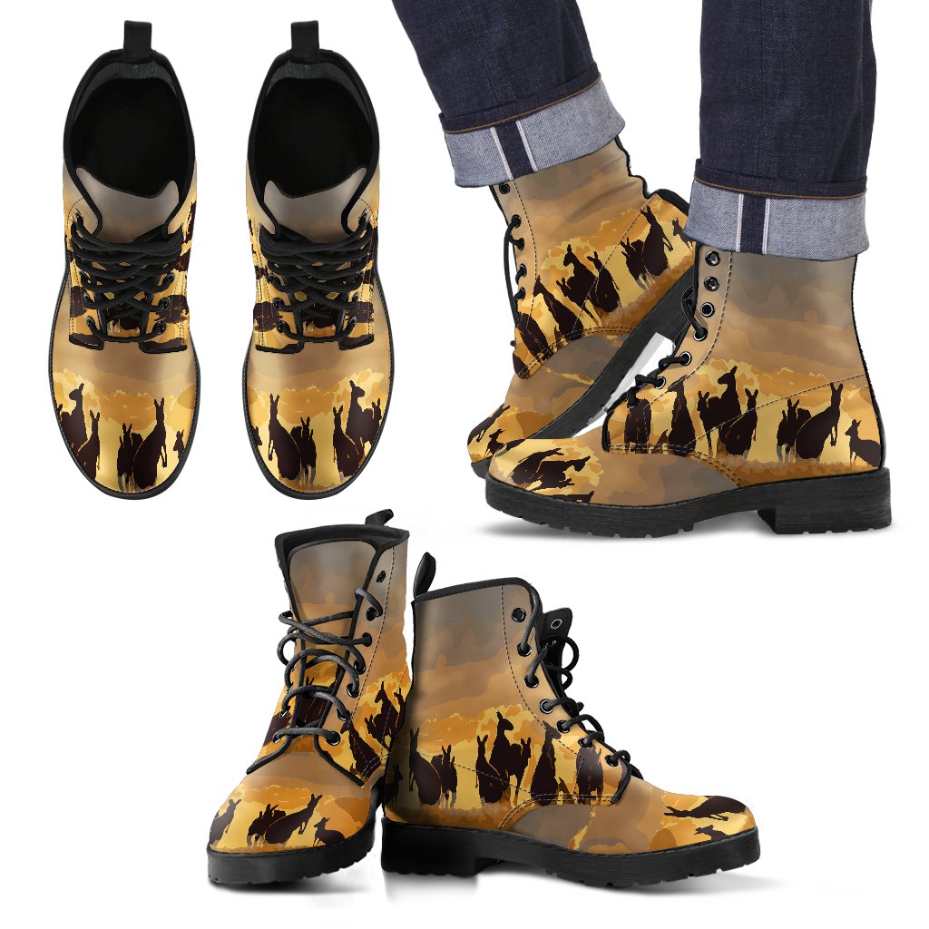 leather-boots-kangaroo-shoes-family-sunset-ver02-unisex