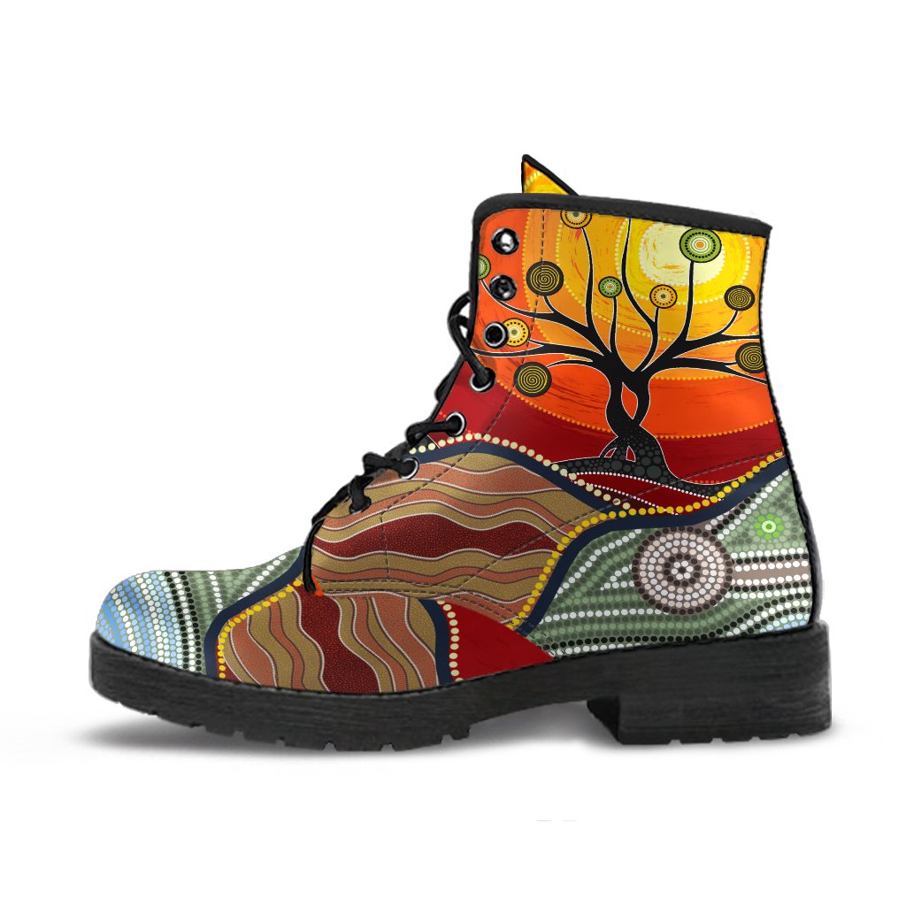 leather-boots-australian-aboriginal-tree