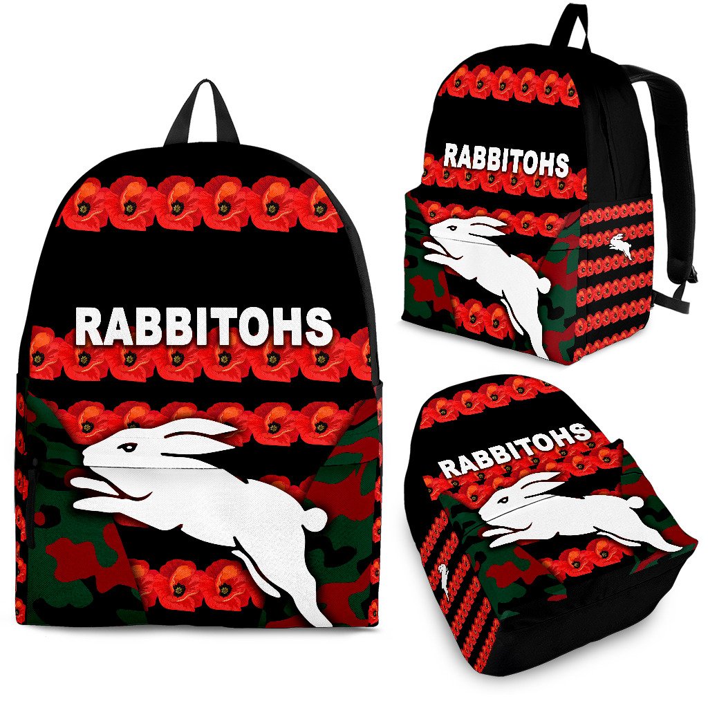 south-sydney-rabbitohs-backpack-anzac-day-poppy-flower-vibes