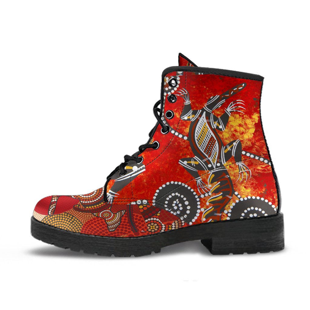 kagaroo-crocodile-leather-boots-australia-aboriginal-dot
