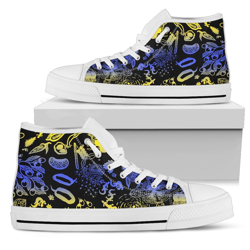 high-top-shoes-australian-aboriginal-golden-wattle-unisex