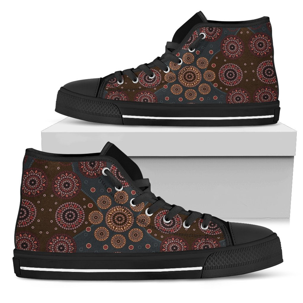 canvas-shoes-aboriginal-dot-painting-shoes-ver02-high-top