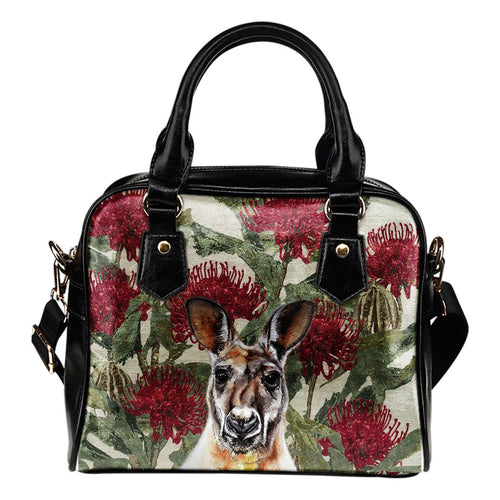 Shoulder Handbags - Kangaroo Handbags Waratah Painting - Vibe Hoodie