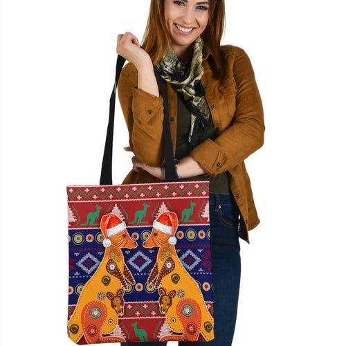 christmas-tote-bags-mother-kangaroo-in-christmas