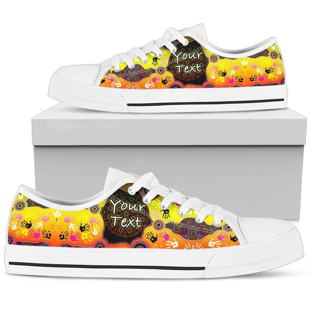 custom-aboriginal-low-top-shoe-indigenous-circle-dot-painting-hand-art-bn18