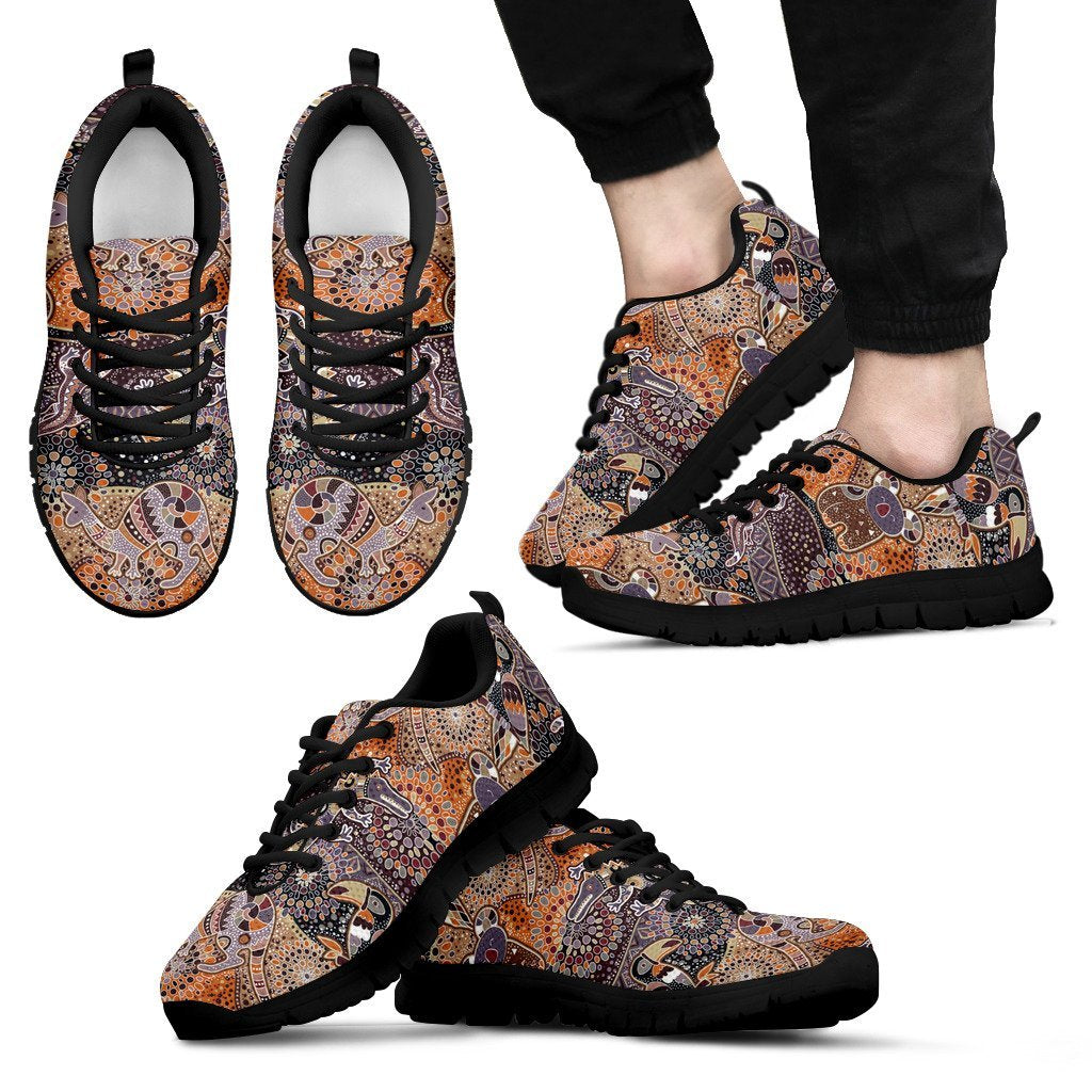 aboriginal-sneakers-koala-patterns-kangaroo-kookaburra-bohemian-style