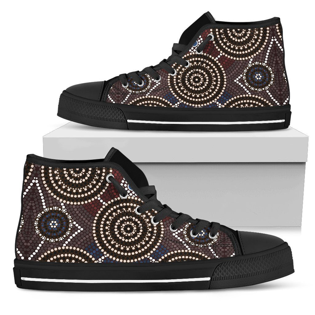 canvas-shoes-aboriginal-dot-painting-shoes-ver08-high-top