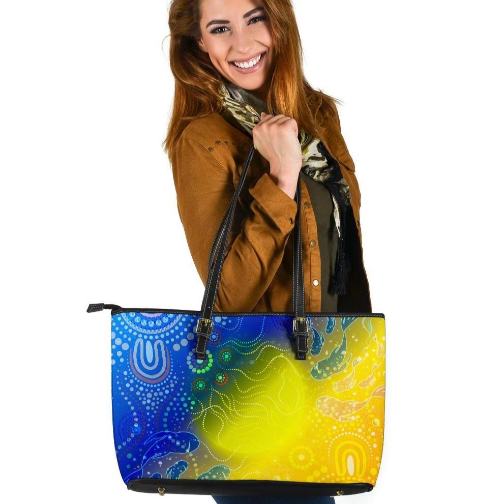 aboriginal-large-leather-tote-bag-indigenous-fishing