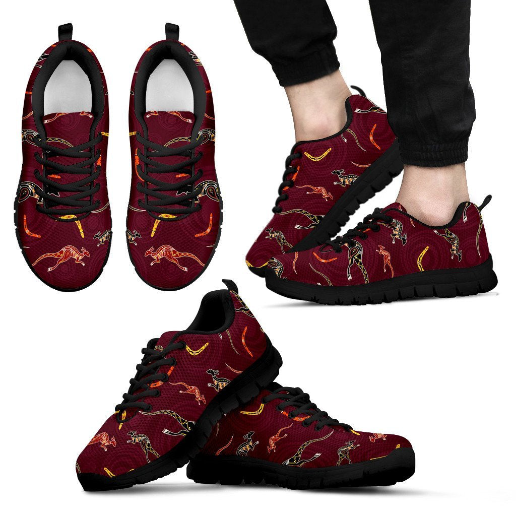 aboriginal-sneakers-kangaroo-patterns-boomerang