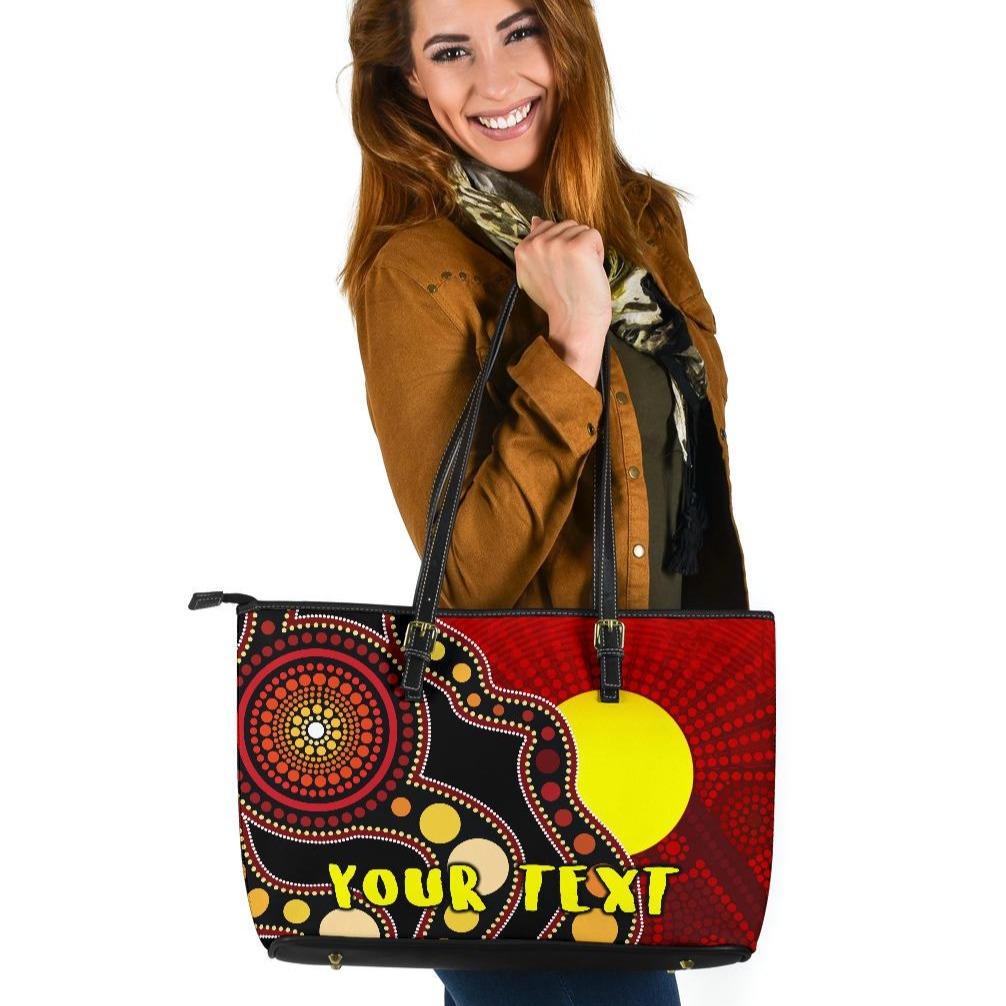 custom-leather-tote-bag-australia-aboriginal-lives-matter-flag