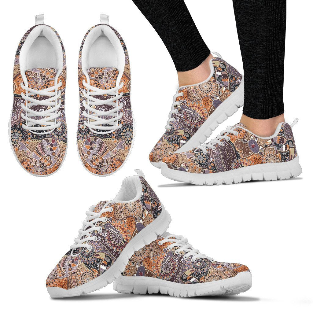 aboriginal-sneakers-koala-patterns-kangaroo-kookaburra-bohemian-style
