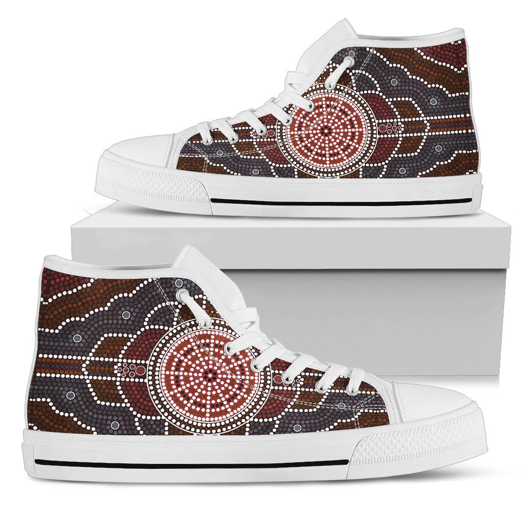 canvas-shoes-aboriginal-dot-painting-shoes-ver03-high-top